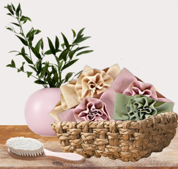 Scrunch knot baby headbands - 3 pack in BLOOM